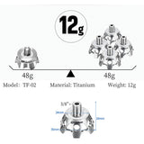 Ultralite Titanium Tripod Claw Feet - Set of 3