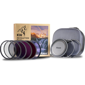 Kase Revolution  Plus Magnetic 49mm Mega Filter Kit  (3, 6, & 10 Stop ND, UV, CPL & Night)