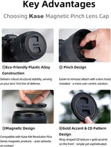 Kase Easy Off Universal Magnetic Lens Cap Plus (49-112mm)