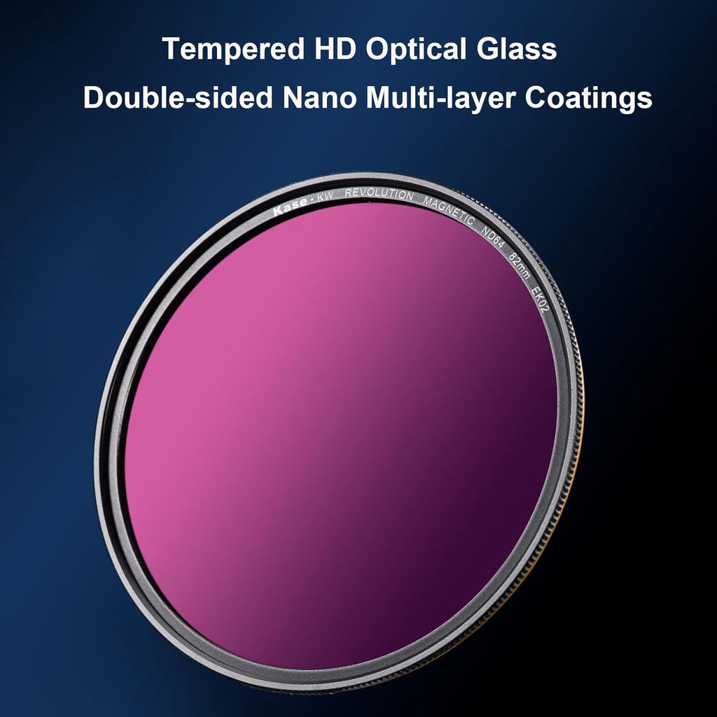 Kase Revolution Plus Magnetic ND64 6-Stop Neutral Density Filter & Ada ...