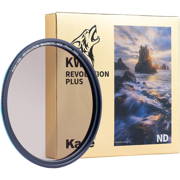 Kase Revolution Plus Magnetic ND8 3-Stop Neutral Density Filter & Adapter (49-112mm)
