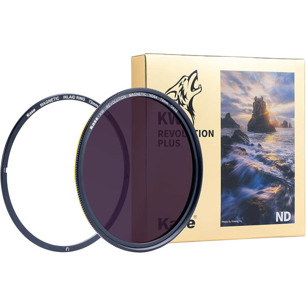 Kase Revolution Plus Magnetic ND64 6-Stop Neutral Density Filter & Adapter (49-112mm)