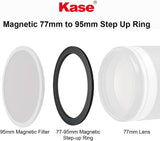 95mm Step-up Adapter Rings for 95mm Kase Revolution Magnetic Filters (62-86mm lenses)
