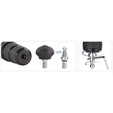 Leofoto LS-255CEX Ranger Series Carbon Fiber Tripod with Built-in Leveling Base (Featherweight)