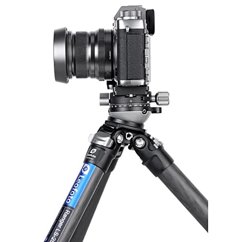 Leofoto LS-255CEX Ranger Series Carbon Fiber Tripod with Built-in Leveling  Base (Featherweight)